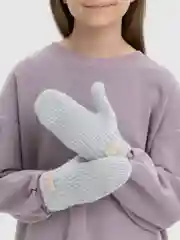 Серебряный варежки зимние, подростковые, детские варежки, с подкладом