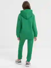 Зеленый костюм детский, спортивный, утепленный, на флисе, унисекс