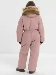 Бежевый комбинезон зимний для девочки
