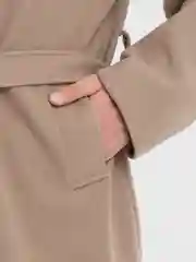 Бежевый меланж мужское, длинное, оверсайз пальто