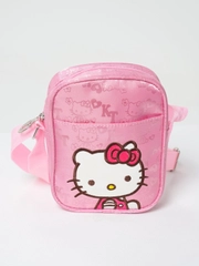 Сумка блестящая через плечо Hello Kitty десткая