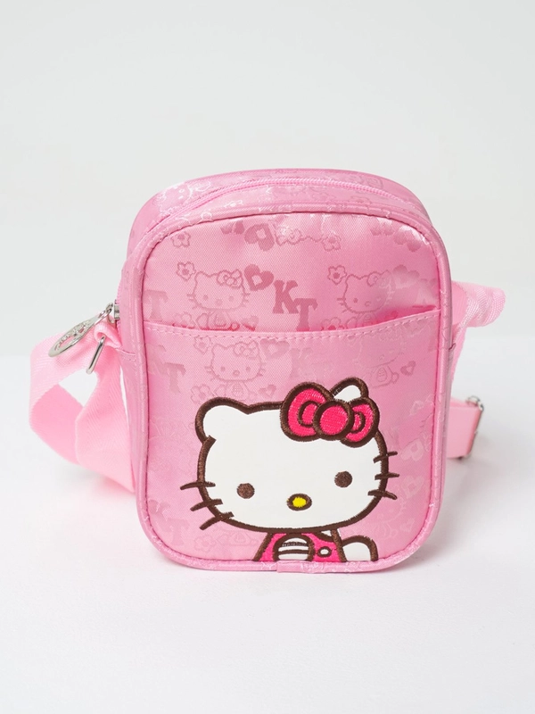 Сумка блестящая через плечо Hello Kitty десткая