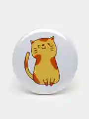 Значок "Рыжий кот", 25 мм