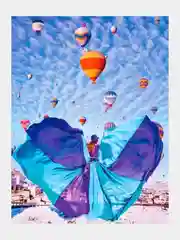 Алмазная мозаика "Девушка в Каппадокии", 40*50 см, на подрамнике