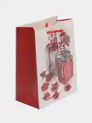 Серебряный новогодний бумажный пакет "Арт Люкс" 18*23см, Лисичка Сова Елочки