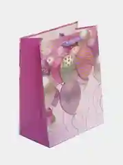 Конфетный бумажный подарочный пакет Арт Люкс "Шарики 3D Золото" День Рождения, Детский