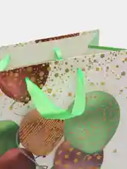 Лайм бумажный подарочный пакет Арт Люкс "Шарики 3D Золото" День Рождения, Детский