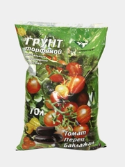 Торфогрунт "Удмуртторф", для томатов, перцев, баклажанов", 10 л