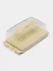 Белый масленка с крышкой