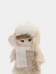 Бежевый елочная игрушка, новогодняя игрушка, ангел