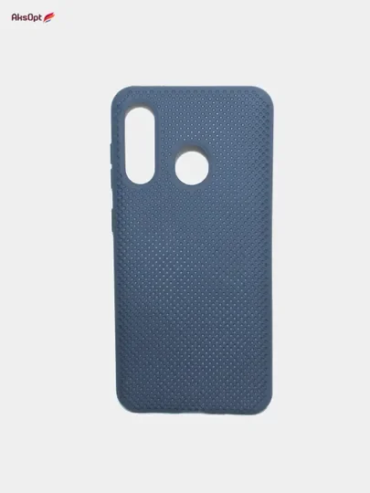 Синий меланж чехол Накладка "Soft-touch" с перфорацией для Xiaomi Redmi 7/6a/7a/8A/K20/8/Note10/Mi10