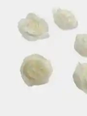 Лимонный искусственные цветы розы из фоамирана, 3 см, в упаковке 10 штук