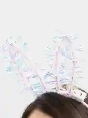 Конфетный ободок новогодний светящийся Ушки кролика