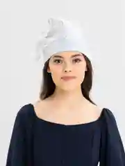 Пастельно-коралловый колпак текстильный "Новый год"