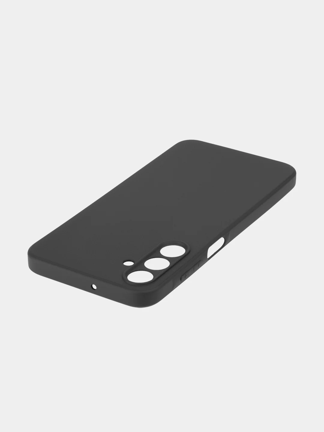Черный чехол для Samsung Galaxy A15 силиконовый Rosco матовый / прозрачный тонкий с защитой камер