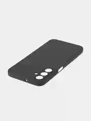 Черный чехол для Samsung Galaxy A15 силиконовый Rosco матовый / прозрачный тонкий с защитой камер