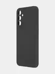 Черный чехол для Samsung Galaxy A15 силиконовый Rosco матовый / прозрачный тонкий с защитой камер