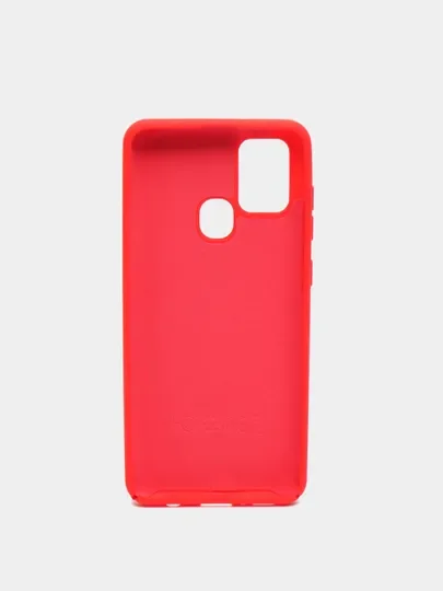 Алый чехол Накладка "Soft-touch" с перфорацией для Samsung A01/A20/A21S/A41/A60/A71/A81/A91