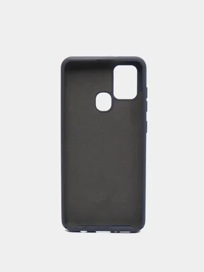 Синий меланж чехол Накладка "Soft-touch" с перфорацией для Samsung A01/A20/A21S/A41/A60/A71/A81/A91
