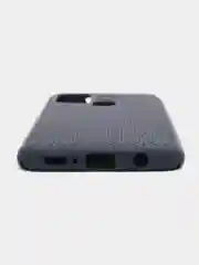 Синий меланж чехол Накладка "Soft-touch" с перфорацией для Samsung A01/A20/A21S/A41/A60/A71/A81/A91