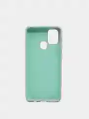 Бирюзовый чехол Накладка "Soft-touch" с перфорацией для Samsung A01/A20/A21S/A41/A60/A71/A81/A91