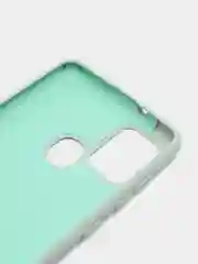 Бирюзовый чехол Накладка "Soft-touch" с перфорацией для Samsung A01/A20/A21S/A41/A60/A71/A81/A91