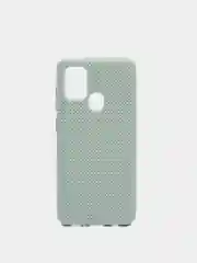 Бирюзовый чехол Накладка "Soft-touch" с перфорацией для Samsung A01/A20/A21S/A41/A60/A71/A81/A91
