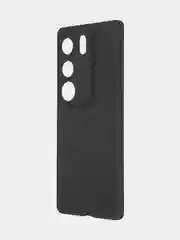 Черный чехол для Vivo V29 матовый, прозрачный Rosco, силиконовый, с защитой камер