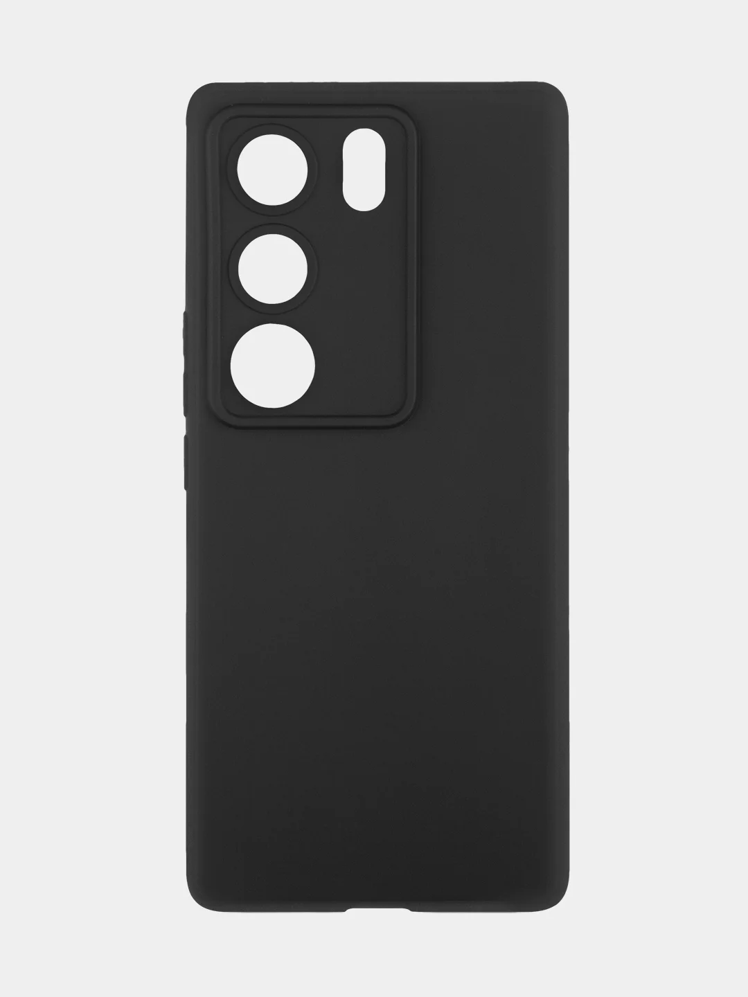 Черный чехол для Vivo V29 матовый, прозрачный Rosco, силиконовый, с защитой камер