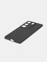 Черный чехол для Vivo V29 матовый, прозрачный Rosco, силиконовый, с защитой камер