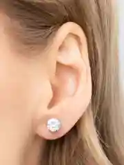 Зеленый светящиеся серьги