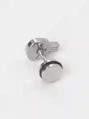 Серебряный моносерьга гвоздик Череп, 1 шт, унисекс