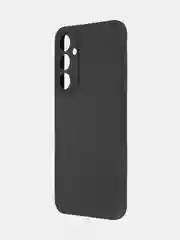 Черный чехол для Samsung Galaxy S23 FE силиконовый ROSCO матовый / прозрачный с защитой камер