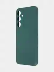 Тёмно-зелёный чехол для Samsung Galaxy S23 FE силиконовый ROSCO матовый / прозрачный с защитой камер