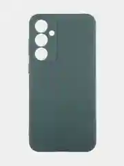 Тёмно-зелёный чехол для Samsung Galaxy S23 FE силиконовый ROSCO матовый / прозрачный с защитой камер