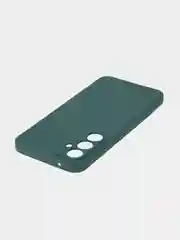 Тёмно-зелёный чехол для Samsung Galaxy S23 FE силиконовый ROSCO матовый / прозрачный с защитой камер