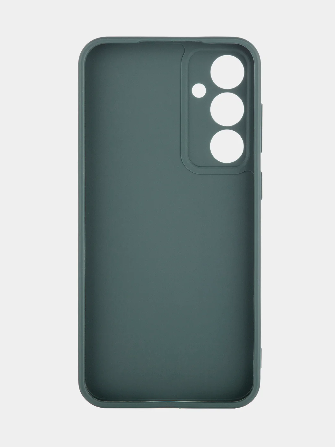 Тёмно-зелёный чехол для Samsung Galaxy S23 FE силиконовый ROSCO матовый / прозрачный с защитой камер