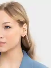 Желтый серьга-кафф, спица для уха с инкрустацией, 4 вида