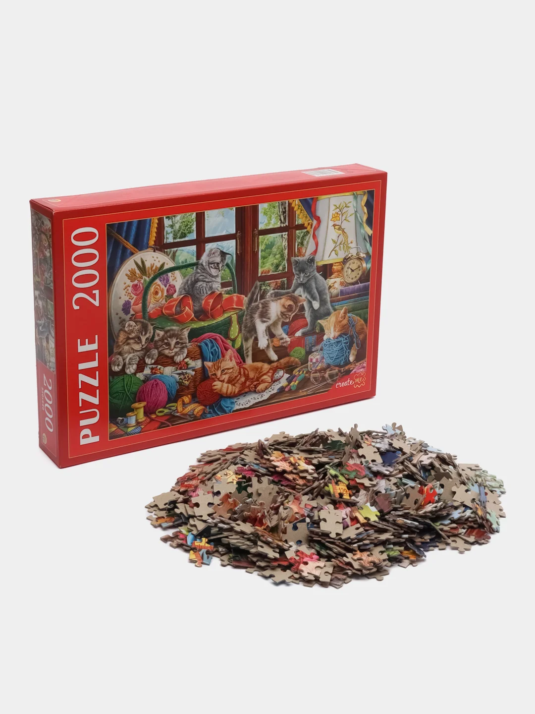 Бордовый пазлы, 2000 элементов, разные сюжеты