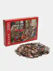 Бордовый пазлы, 2000 элементов, разные сюжеты