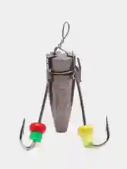 Серебряный мормышка Maruto, вольфрам, "Ведьма", 2 и 3 крючка, для зимней рыбалки, дьявол, паук