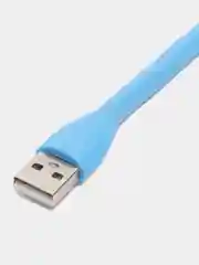 Голубой led светильник, гибкий, USB фонарь, гибкая светодиодная USB лампа