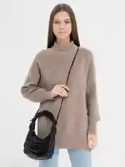 Сумка на плечо, кожаная, лапша