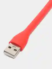 Красный led светильник, гибкий, USB фонарь, гибкая светодиодная USB лампа
