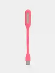 Розовый led светильник, гибкий, USB фонарь, гибкая светодиодная USB лампа