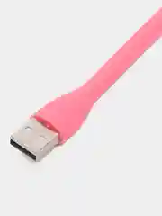 Розовый led светильник, гибкий, USB фонарь, гибкая светодиодная USB лампа