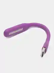 Фиолетовый led светильник, гибкий, USB фонарь, гибкая светодиодная USB лампа