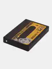 Желтый внешний аккумулятор, 10000 mAh, Power Bank с цифровым дисплеем, быстрая зарядка, ретро кассета