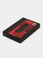 Желтый внешний аккумулятор, 10000 mAh, Power Bank с цифровым дисплеем, быстрая зарядка, ретро кассета