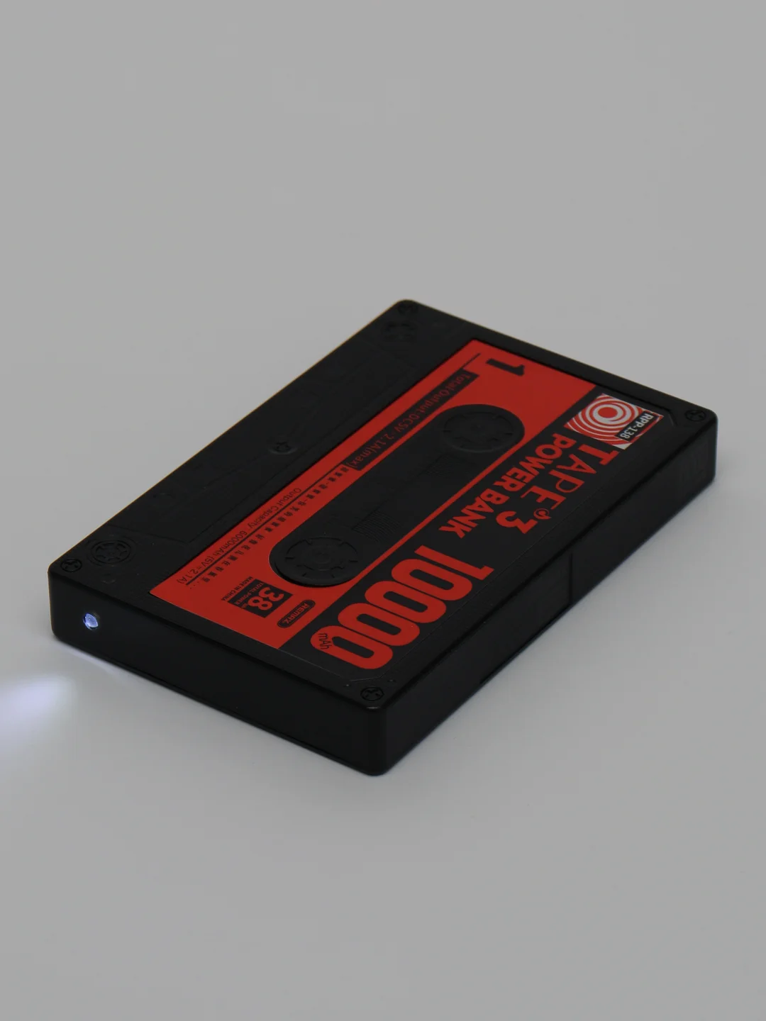 Желтый внешний аккумулятор, 10000 mAh, Power Bank с цифровым дисплеем, быстрая зарядка, ретро кассета